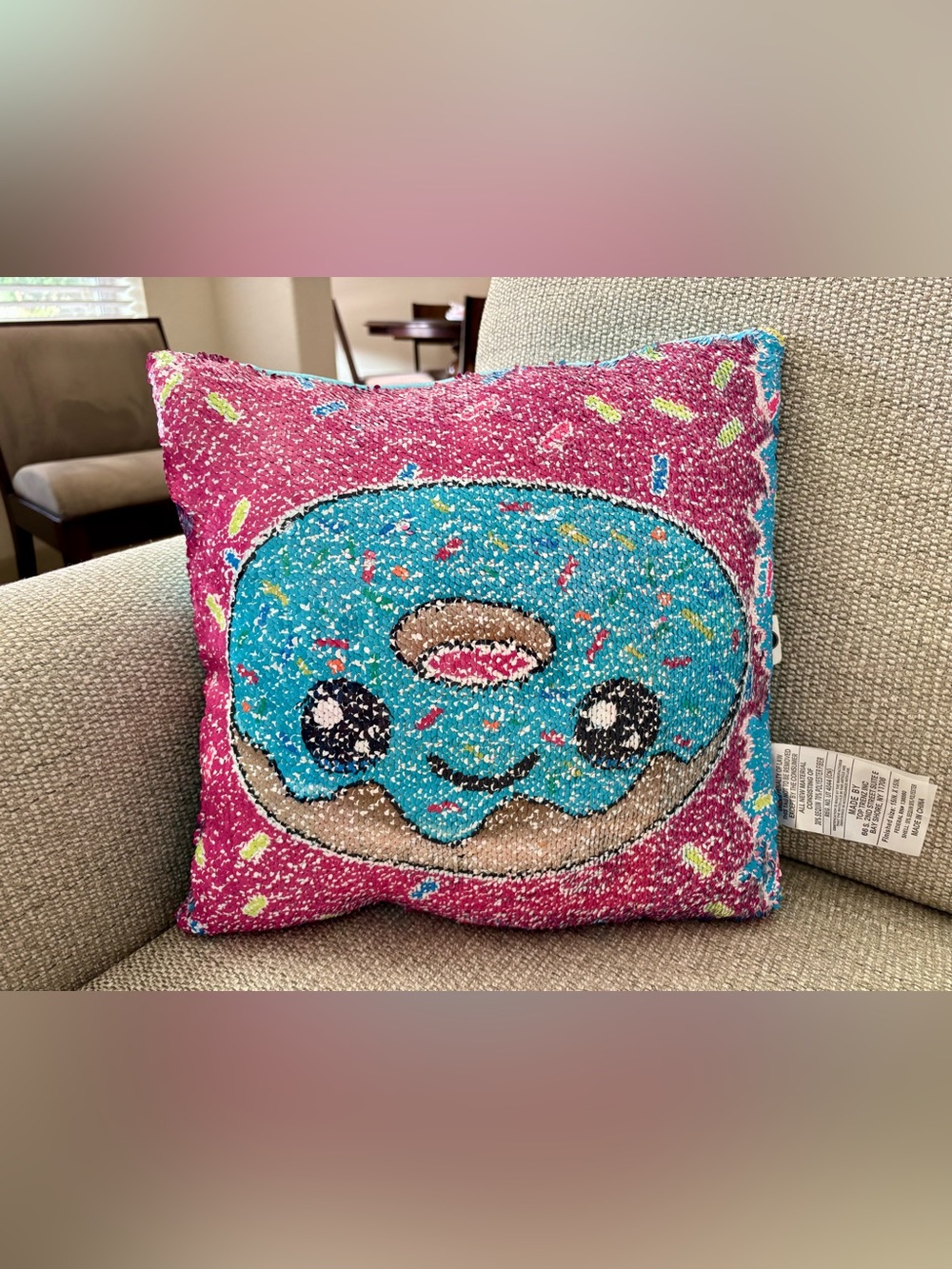 Kids Sequin Pillow